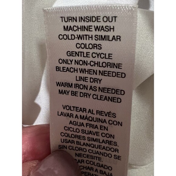 White House Black Market WHBM Tan Beige Rayon Blend Straight Pencil Skirt 8 - Picture 8 of 8